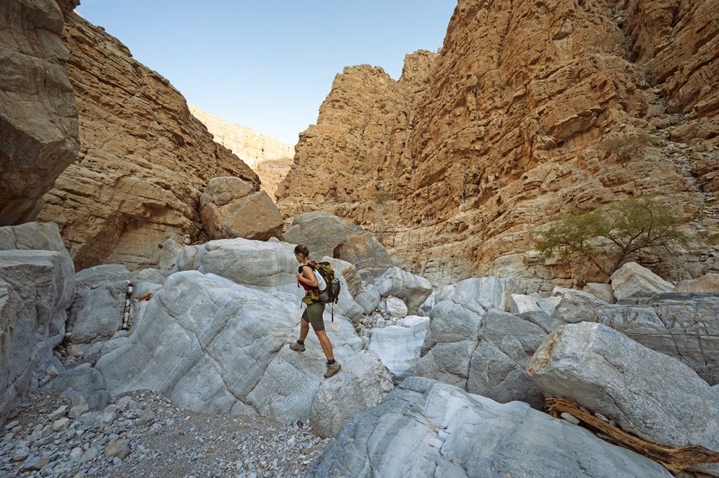 Wadi Naqab gorge in Ras Al Khaimah UAE