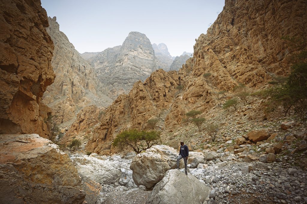 Wadi Naqab gorge in Ras Al Khaimah UAE