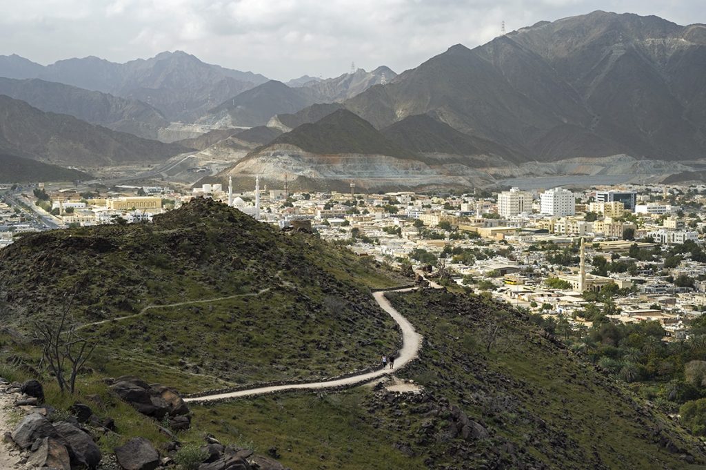 Al Rabi hiking trail in Khor Fakkan UAE