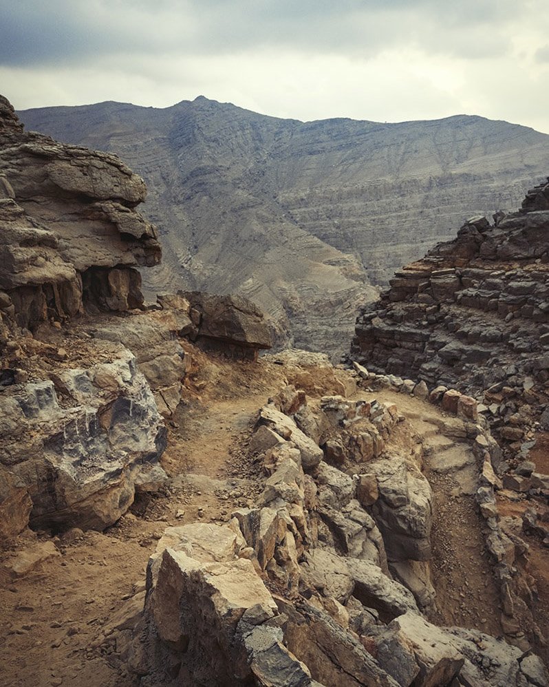 mountain path in the uae ras al khaimah