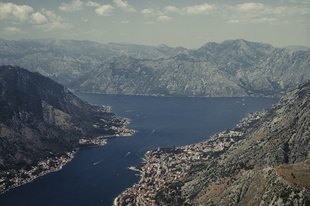 kotor bay views from horizon cafe montenegro road trip itinerary for 2 weeks