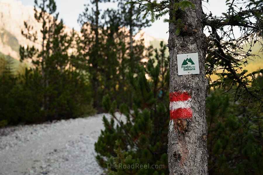 valbona theth hiking trail in albania