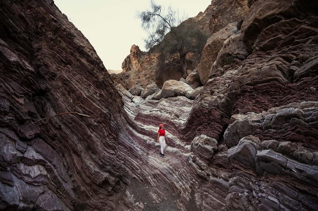 Rainbow valley (spectrum) hike in Fujeirah UAE