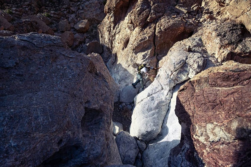 Rainbow valley (spectrum) hike in Fujeirah UAE