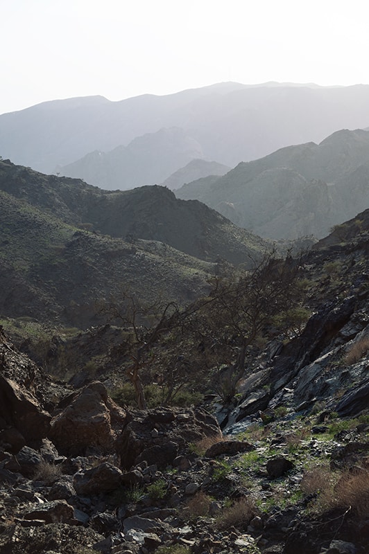 Rainbow valley (spectrum) hike in Fujeirah UAE