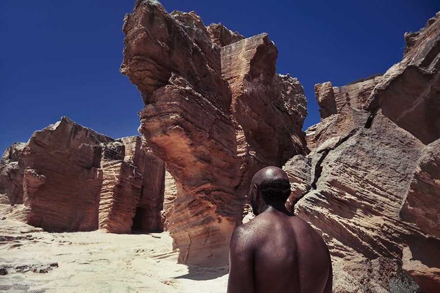 old quarry caves in bue marino favignana island