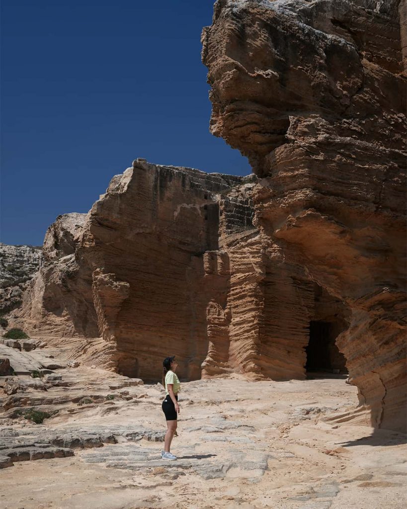 bue marino quarry caves in favignana