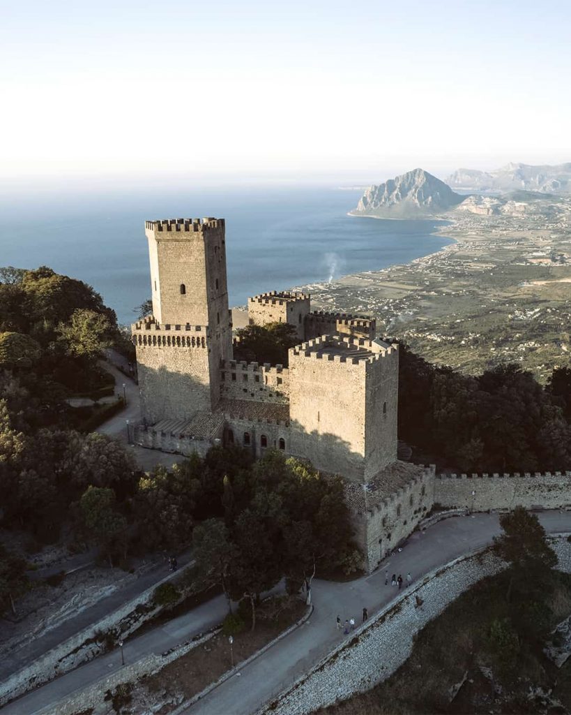 the best places to visit in sicily- erice mountain town in sicily