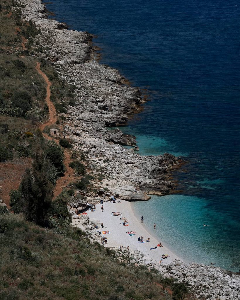 Zingaro nature reserve hike in sicily, cala dell'uzzo
