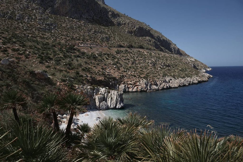 Zingaro nature reserve hike in sicily, north entrance and tonarrella dell'uzzo
