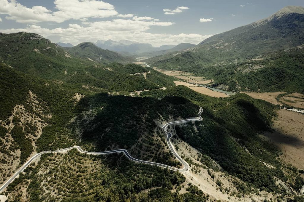 albania itinerary- road from permet sh75