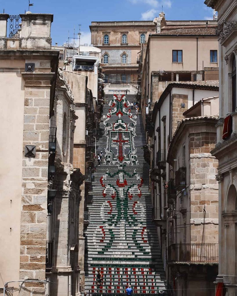 Scalinata di Santa Maria steps in Caltagirone