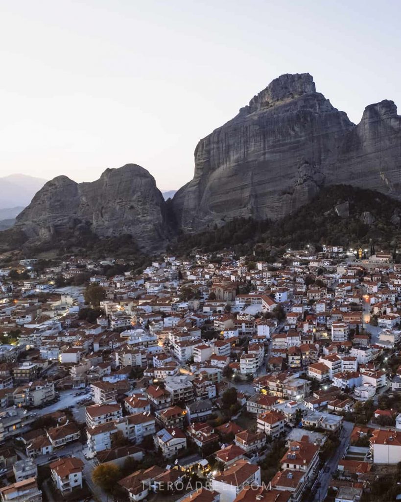 Kalambaka, one of the two base towns in Meteora