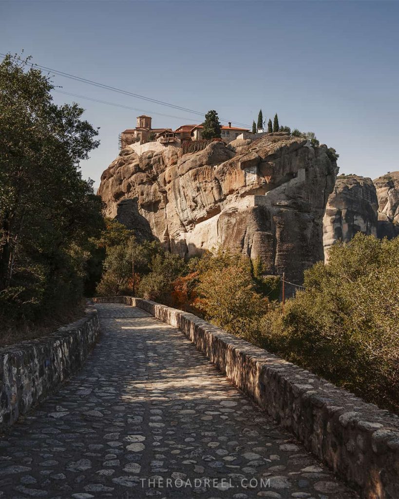 Path to Holy Trinity Monastery in Meteora, Greece