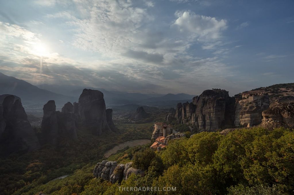 Sunset rock lookout point in Metora