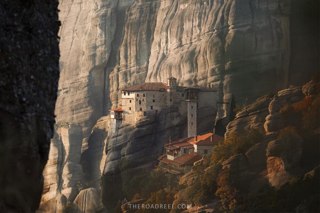 Roussanou monastery capture somewhere while hiking Meteora valley
