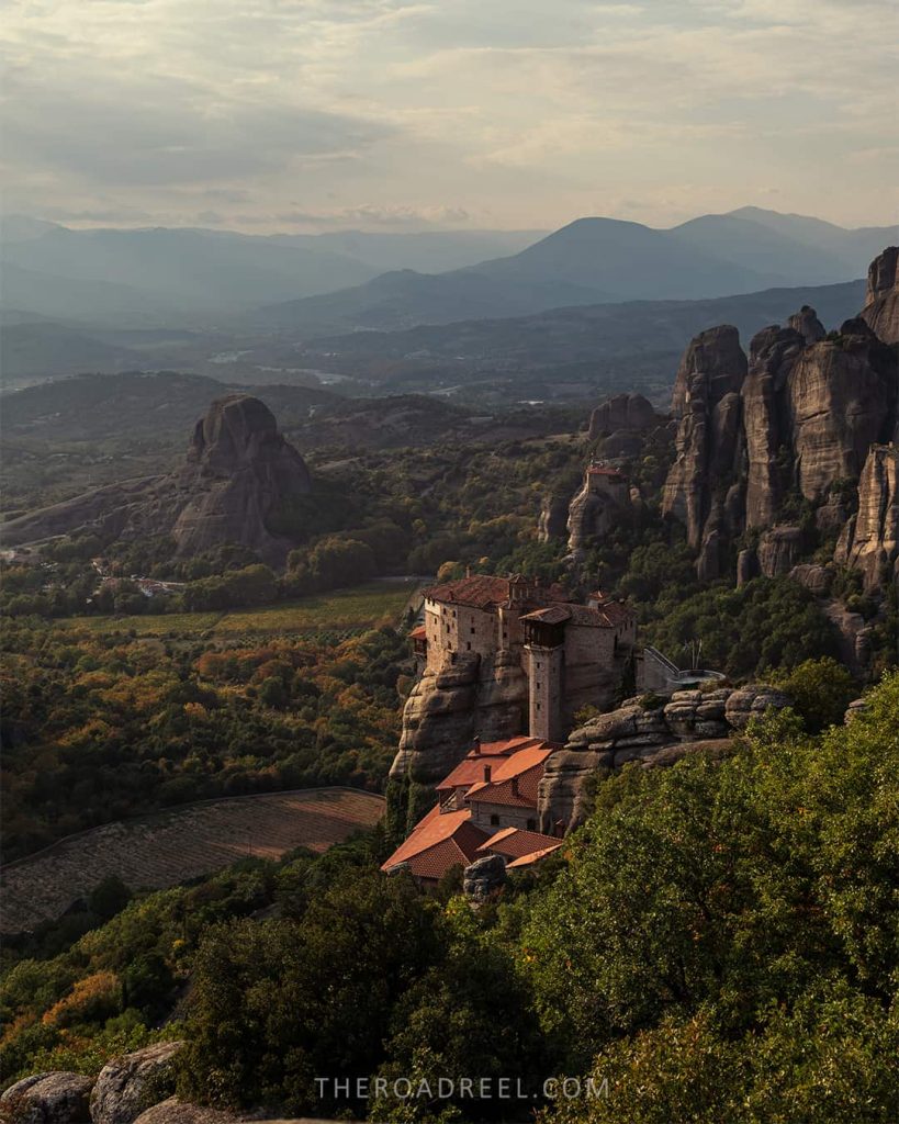Rousanou nunnery from Psaropetr a lookout
