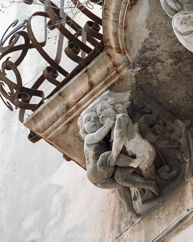 Details of the balconies in Ragusa Ibla