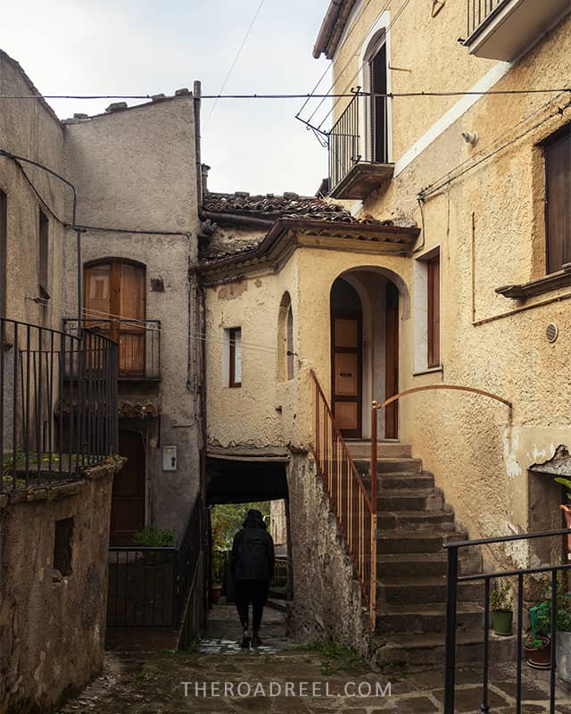Rabatana streets in Pietrapertosa
