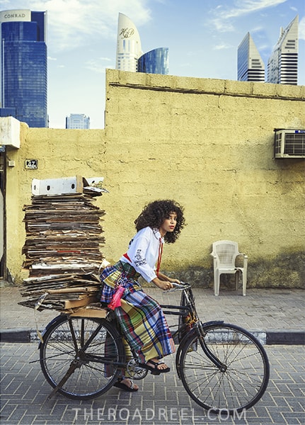 Satwa-unique photo location in Dubai, from Cosmopolitan fashion shoot