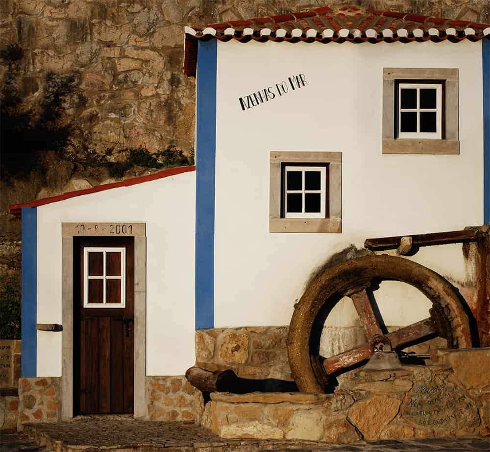 “Moinho D'Água” wind mill in Azenhas do Mar, Portugal