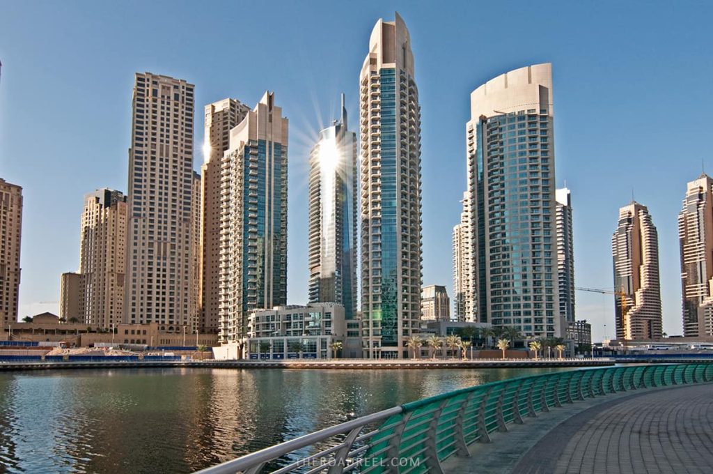 7 days in Dubai: Dubai Marina promenade is a must-visit on one week Dubai itinerary