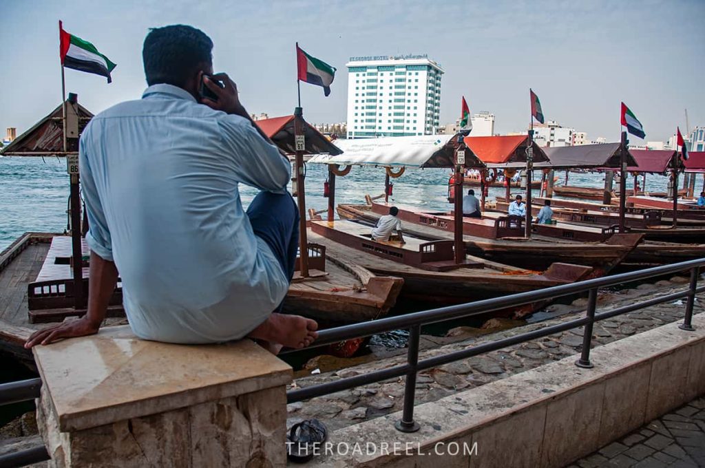 Dubai in 7 days: abras parked Dubai Old Souq Marine Transport Station