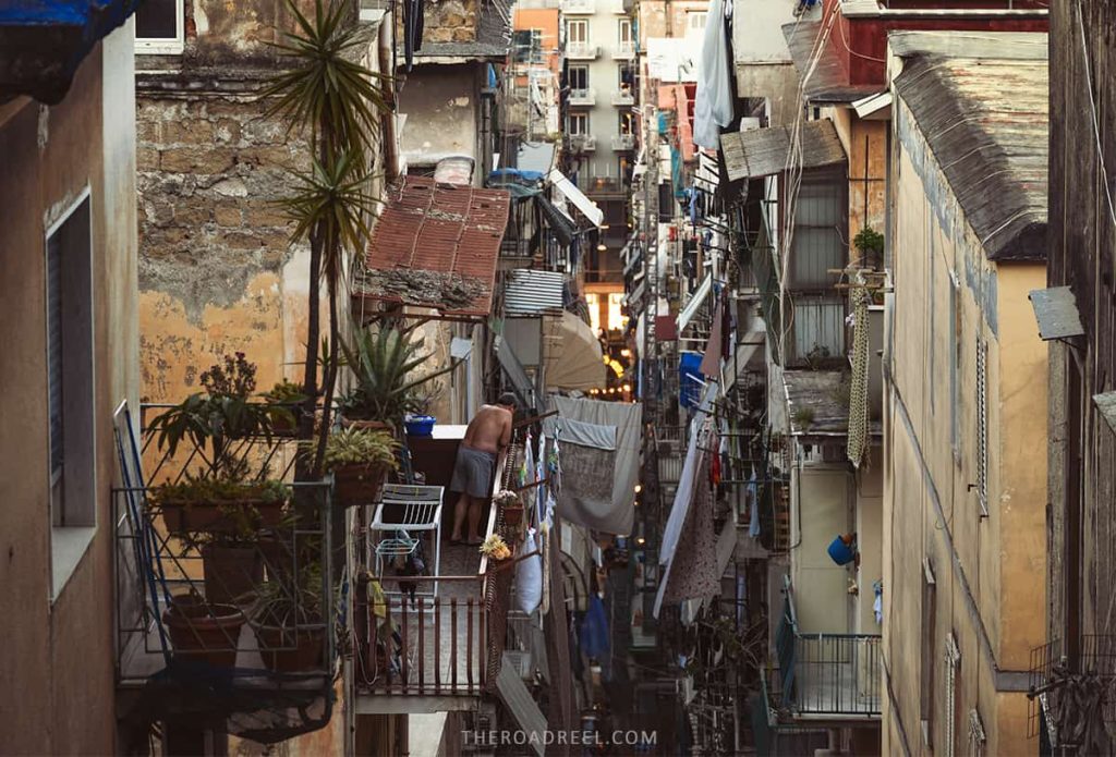 where to stay in naples- balconies in spanish quarter