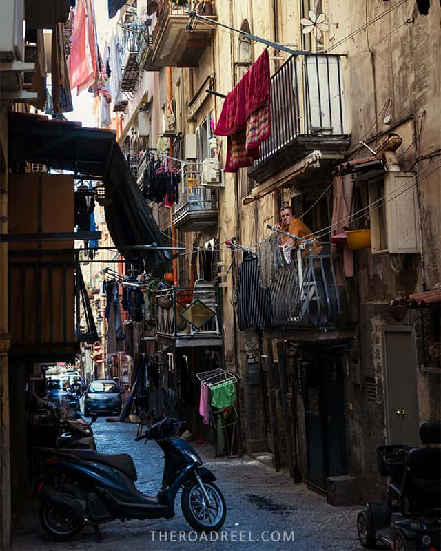 Wandering streets of Quartieri Spagnoli is the best thing to do in Naples, Italy