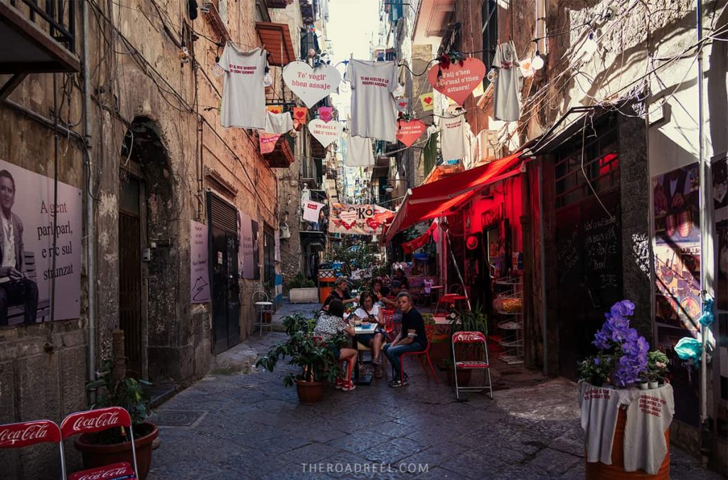 Streets in Quartieri Spagnoli, Naples