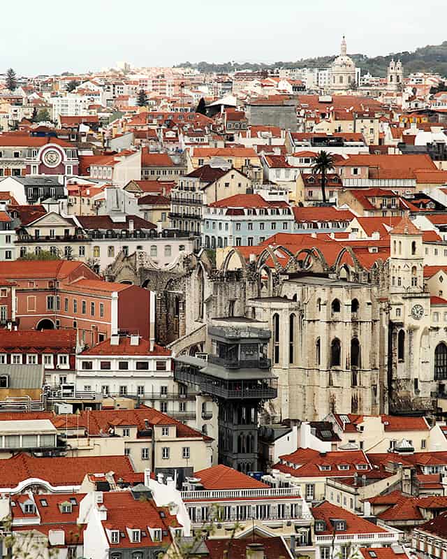 Carmo Convent and Santa Justa elevator