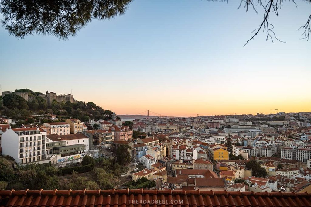 Miradouro da Graça at sunset, Lisbon in a day itinerary