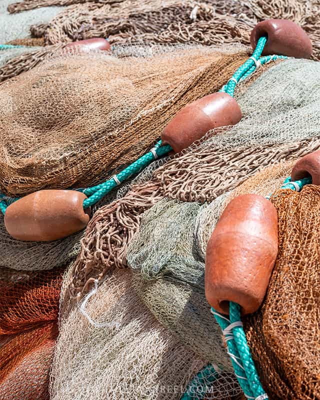 Fishing nets in Marina Corricella