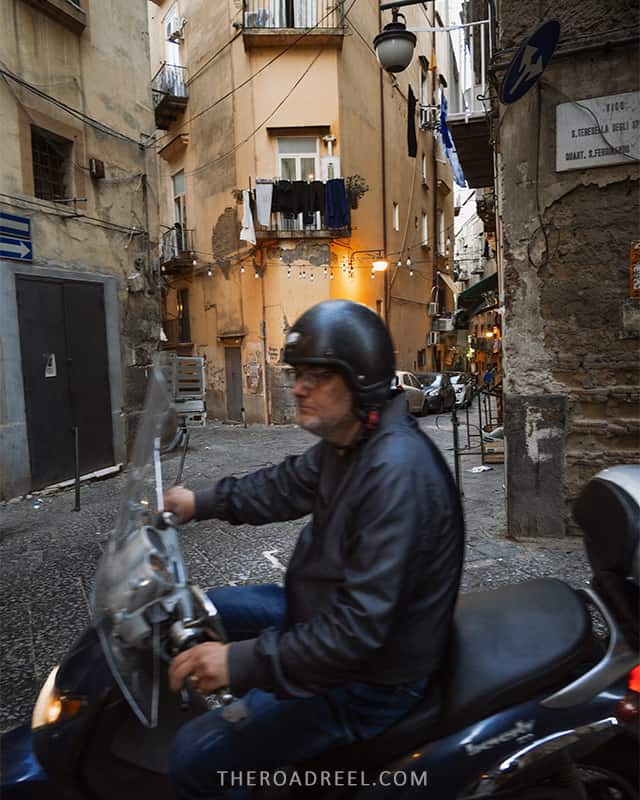 Driving in Naples, Italy