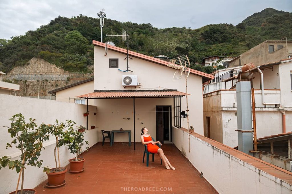Our low-key spacious terrace in La Filanda B&B
