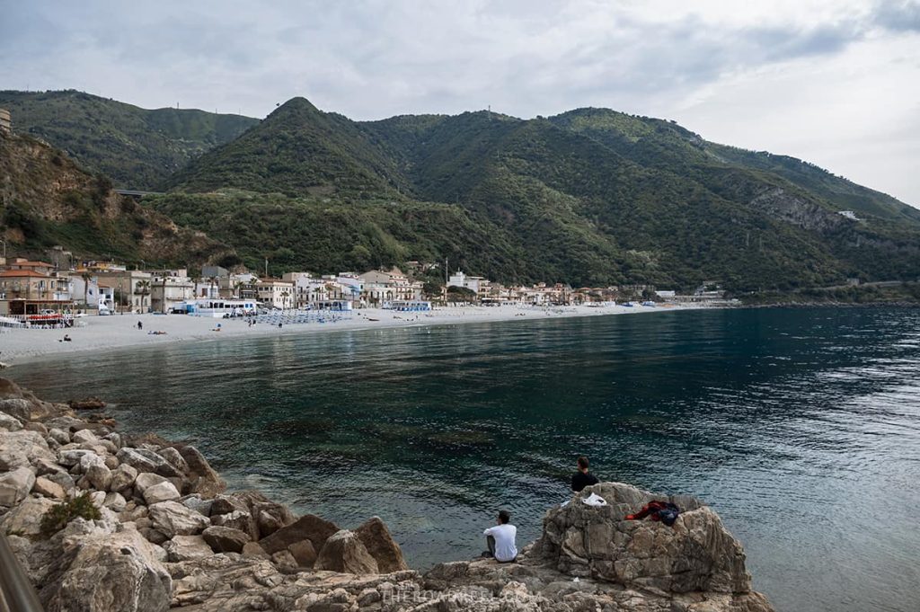 Marina Grande main beach in Scilla, Italy