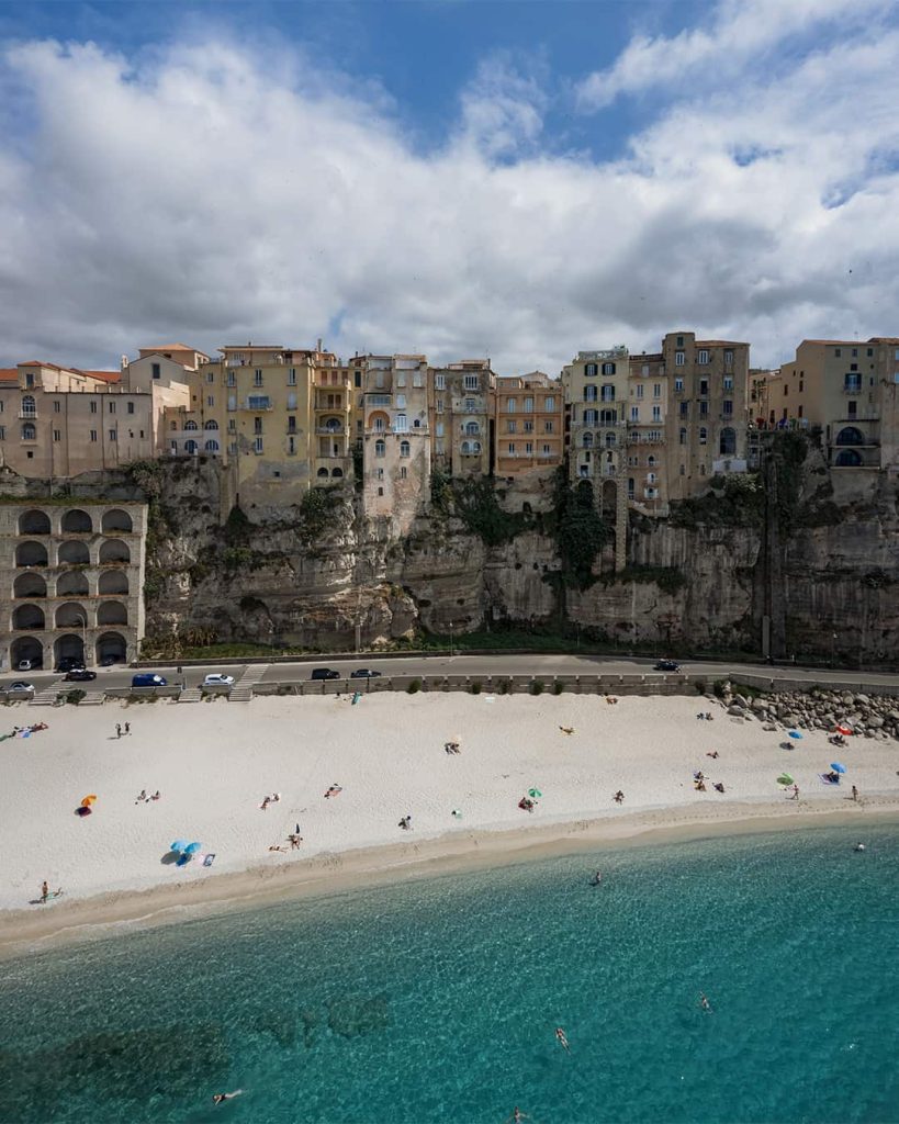 Spiaggia della Rotonda, Tropea Calabria Italy drone image