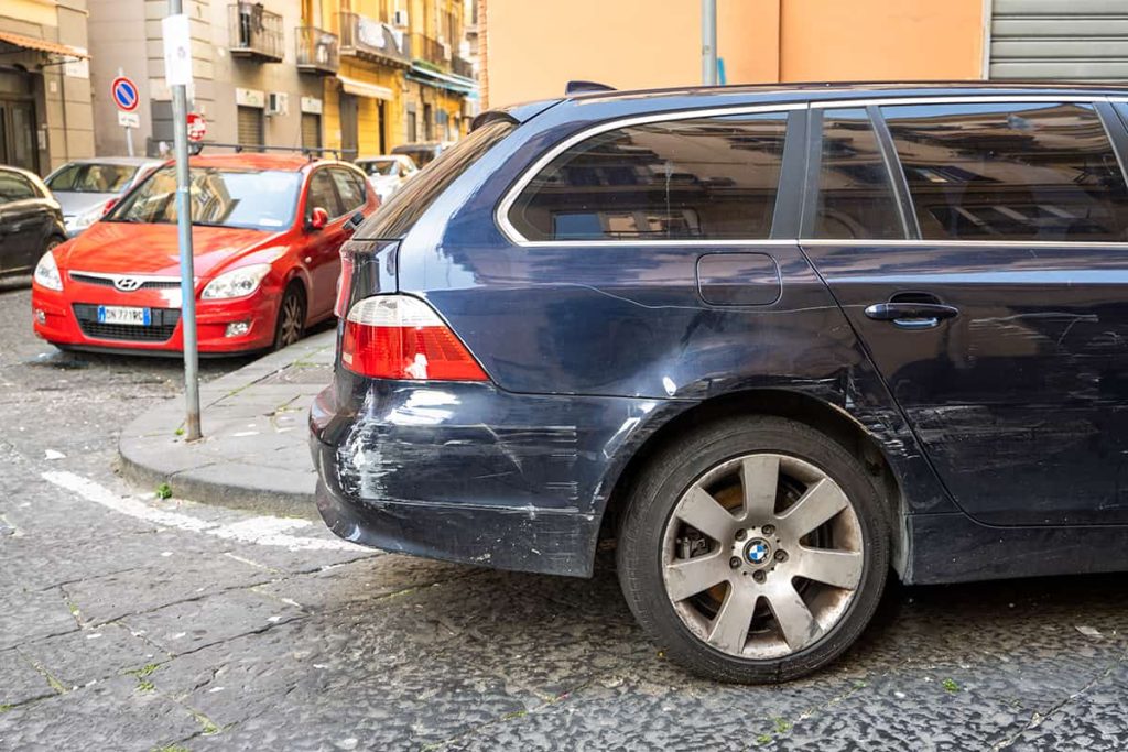 renting a car in sicily, palermo, full insurance-why you need it- a sratched car