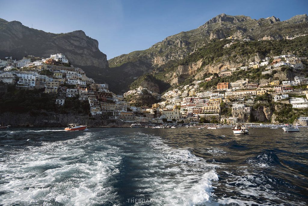 2 days in amalfi coast: ferry in positano