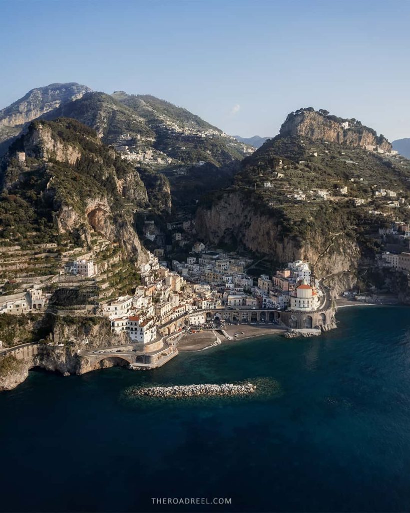 atrani from drone