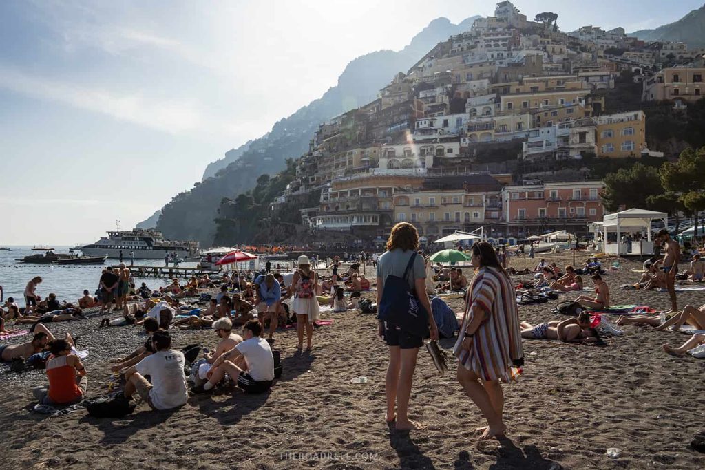 Is Positano worth visiting? Things to know before visiting Positano, busy Positano Marina grande beach